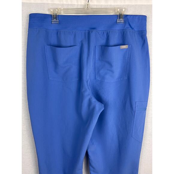 Figs Scrub Pants High Waisted Zamora Joggers Ceil Blue Medical Nurse Doctor Work - Picture 4 of 7